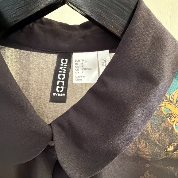 H&M Sheer Vintage Sleeveless Blouse - Picture 5 of 6